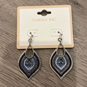 Blue Chandelier Earrings